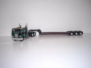 DCP FIRST GEAR 1/64 PETE 352 COE WITH 110" SLEEPER CAB AND BLACK TALBERT LOWBOY - Picture 1 of 12