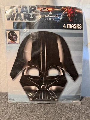 Máscaras de fiesta Star Wars para niños incluye 4 máscaras de papel Foto 1 de 3