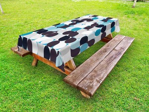 Retro Style Outdoor Picnic Tablecloth in 3 Sizes Washable Waterproof