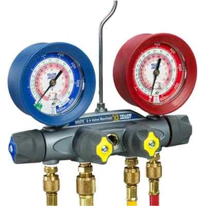 Yellow Jacket 46014 4-Valve BRUTE II A2L Manifold, with 3-1/8" Gauges - Picture 1 of 1