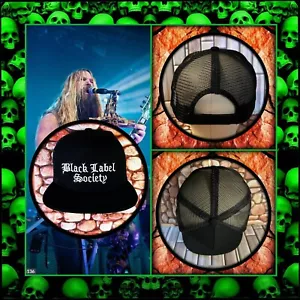 BLACK LABEL SOCIETY BLACK PATCHED TRUCKER HAT SNAPBACK - Imagen 1 de 2