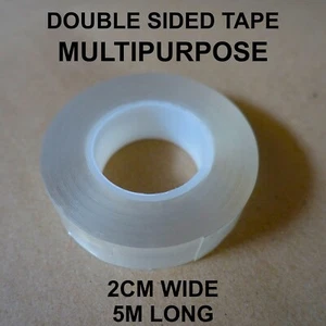 Nano Cinta Transparente Doble Cara 5M 2cm Ancho Gel Autoadhesivo Reutilizable Para Señalización - Imagen 1 de 4