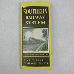 Southern Railway System Time Tables December 1940 Vintage with Map - Picture 1 of 13