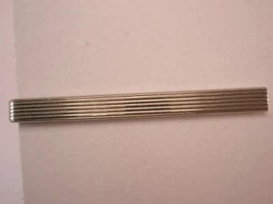 2" Parallel Horizontal Lines Gold Tone Vintage Tie Bar Clip simple quality - Picture 1 of 5