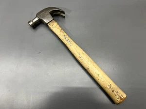 (H1) VINTAGE MERIT BR3 SMALL CURVED CLAW HAMMER W ORIG HANDLE - 13.5 OZ 12" VGC - Picture 1 of 6