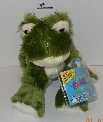 Ganz Webkinz Green Frog 9" plush Stuffed Animal toy - Image 1 of 4