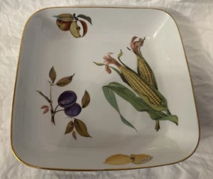 Vintage 1961 Royal Worcester Evesham Gold Quadratische Backform 10,5" England - Bild 1 von 3