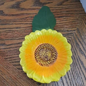 Cucchiaio girasole poggia ceramica 9,5'' - Foto 1 di 5