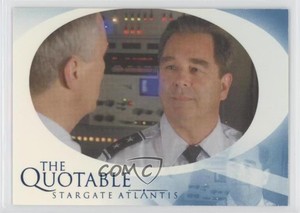 2008 Rittenhouse Stargate: Atlantis Seasons 3 & 4 The Quotable #Q49 b6s