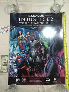 INJUSTICE 2 World Championship DC Comics JIM LEE Batman 18 x 24 Poster 2017 NYCC - Picture 1 of 4