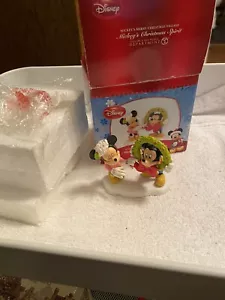 Department 56 Disney Mickey's Christmas Spirit Merry Christmas Village Box 2011 - Picture 1 of 7
