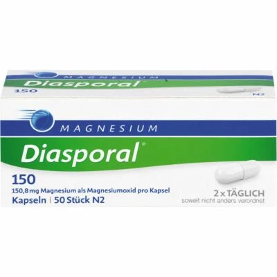 PROTINA PHARMAZEUTISCHE GMBH MAGNESIUM DIASPORAL 150 Kapseln 50 St PZN07606071
