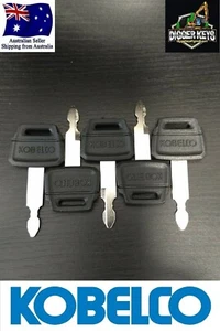 5 x Kobelco Logo Excavator Plant Digger Keys K250 Set of 5 FREE POSTAGE - Picture 1 of 4