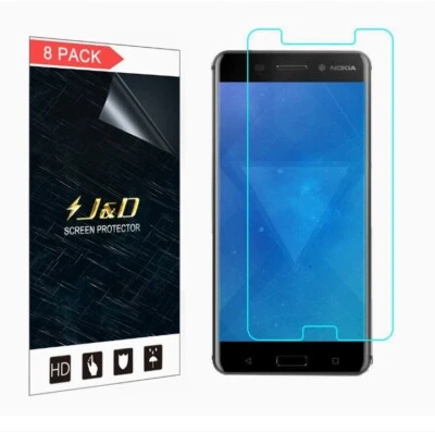 Protector de pantalla compatible con J&D para Nokia 6 (paquete de 8) TOTALMENTE NUEVO Foto 1 de 4