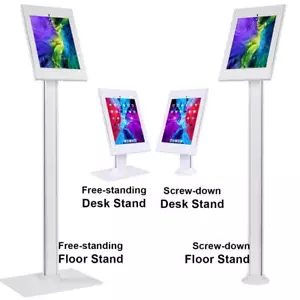 Display Kiosk Desk Floor Stand 12.9" iPad Pro M2 6th Gen Anti-theft Steel - Picture 1 of 16