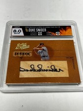 DUKE SNIDER 2005 DONRUSS LEATHER & LUMBER CUTS LC-18 AUTOGRAPH /128 Dodgers HOF