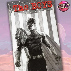 The Boys #1 GalaxyCon Exclusive Variant B&W Trade Dress Comic Book - Picture 1 of 2