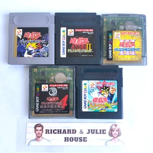 Lot 5 Gameboy WORKING Cartridge Set Yu-Gi-Oh Nintendo Game Boy GB Yugioh Japan - Picture 1 of 17