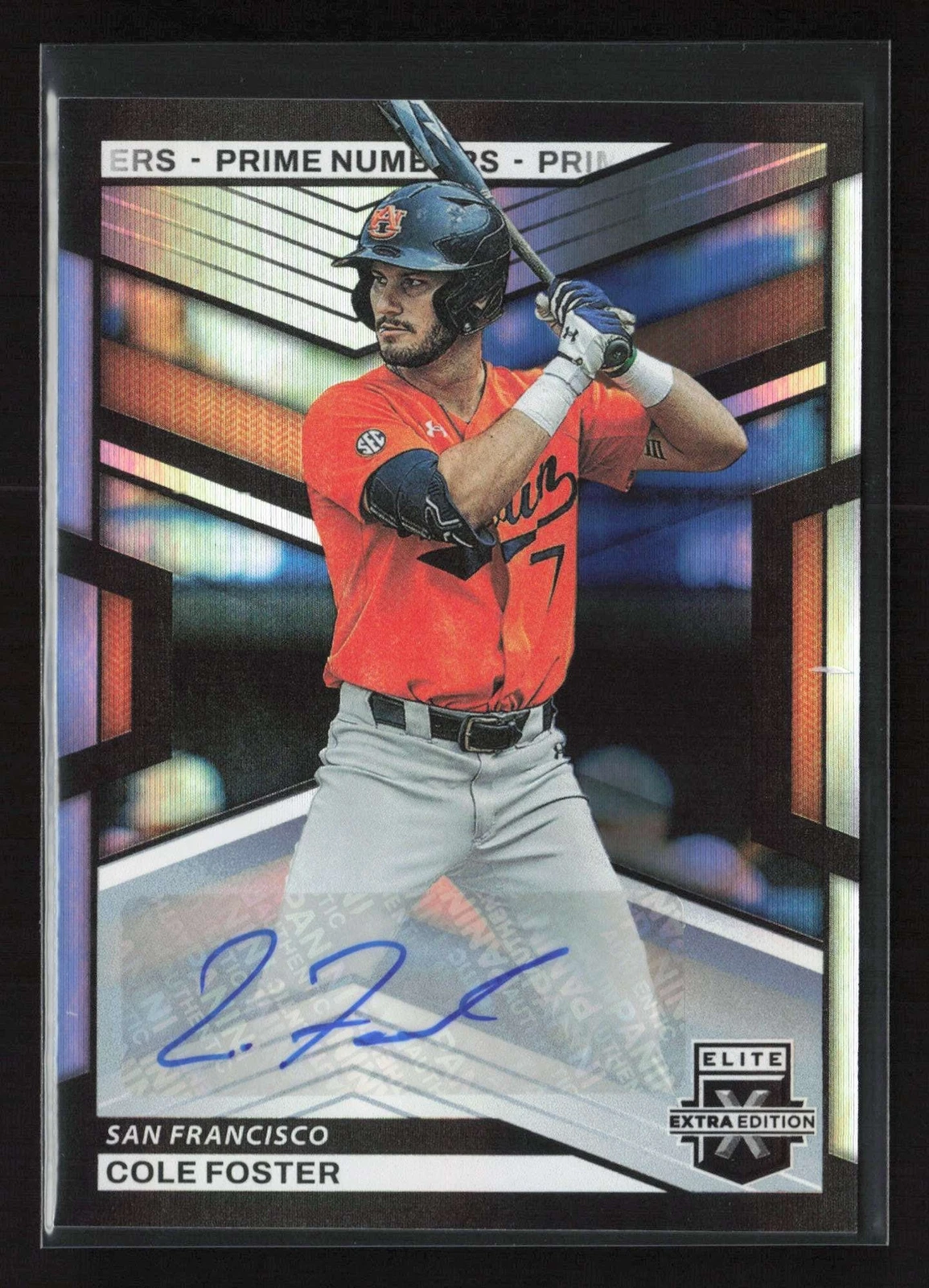 Cole Foster 2023 Elite Extra Edition Auto Prime Numbers A /200 |0327