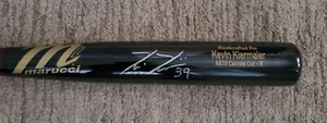 Dodgers Rays Kevin Kiermaier signiert 2017 Spiel ausgestellt MARUCCI Baseballschläger  - Bild 1 von 3