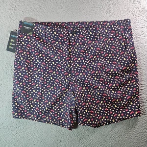 Pantalones Cortos Roundtree & Yorke Performance Hombres 42 x 7" Elastizados Sea Life Negros Nuevos con Etiquetas - Imagen 1 de 8