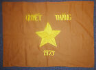NVA VICTORY FLAG - 1973 QUYET THANG - VIET CONG - VC  - Vietnam War, RARE - F.43