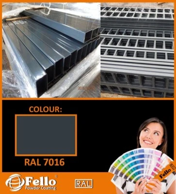 FELLO PULVERLACK Anthrazit RAL 7016 Glanz 5kg Beschichtungspulver Pulverbeschichtung