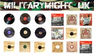 1 /16 - 1/18 SCALE 120mm FIGURES WW2 GERMAN RECORDS LP COVERS  DIORAMA MODEL - Picture 1 of 3
