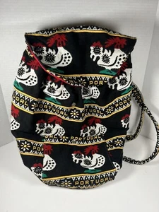 Portugal Azores Travel Bag Chicken Tapestry Backpack Purse Ethnic Fashions (Read - Picture 1 of 11