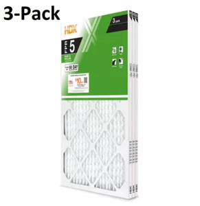 16" x 25 in x 1 inch Standard Pleated Furnace Air Filter FPR 5, MERV 8 (3-Pack) - Picture 1 of 4