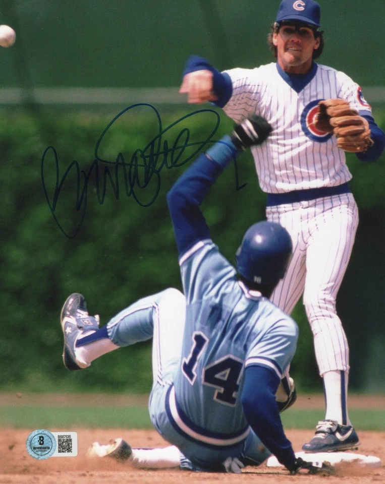 Фотография Ryne Sandberg с автографом CHICAGO CUBS 8x10 Beckett сертификат подлинности BAS - Изображение 1 из 1