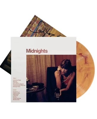 Taylor Swift ‘Midnights’ Blood Moon Vinyl w/ Hand Signed Photo, New, Sealed! - Image 1 of 4