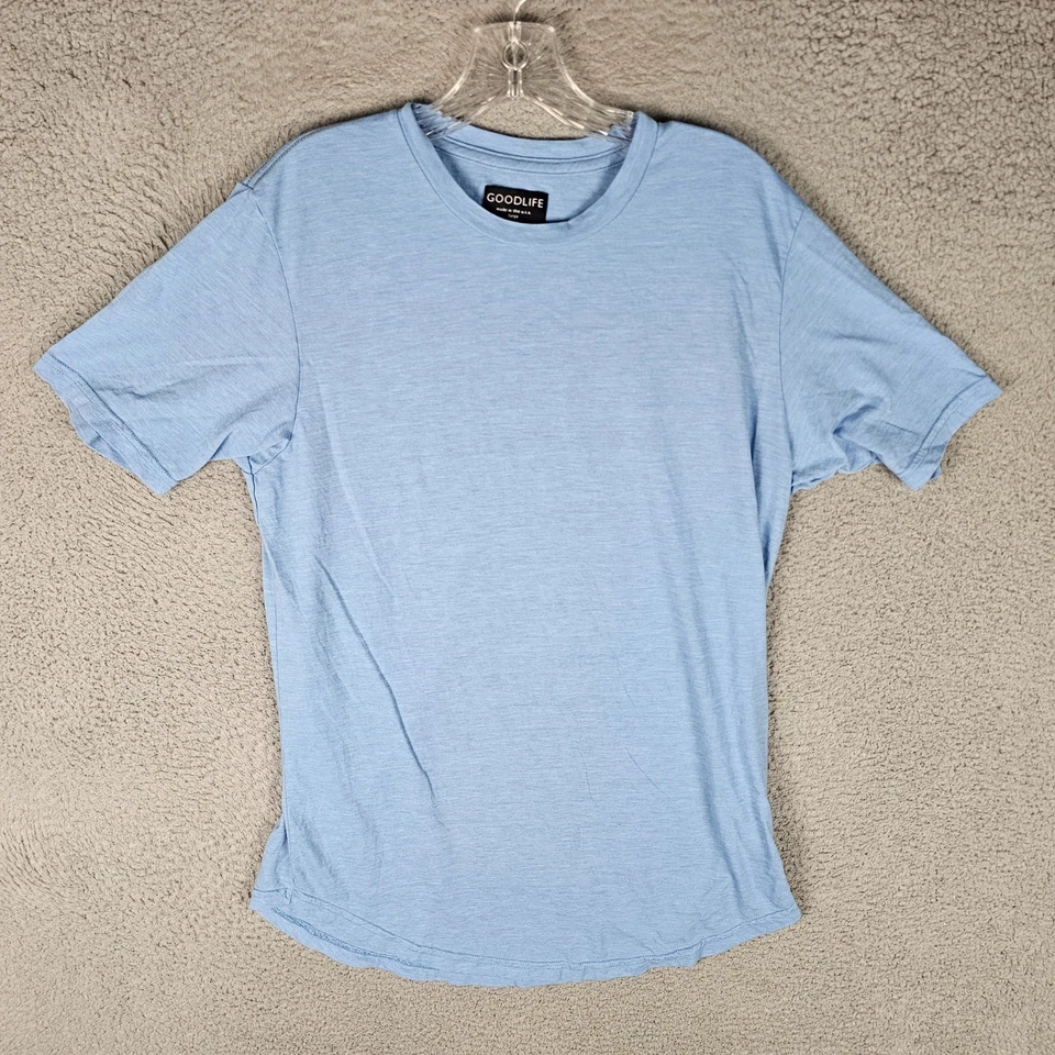 Camiseta GoodLife Para Hombre Grande Triple Mezcla Vieira Manga Corta Cuello Redondo Pullover Foto 1 de 4