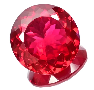 54.55 Ct Flawless Natural Mozambique Blood Red Ruby Certified Round Cut Gemstone - Image 1 of 4