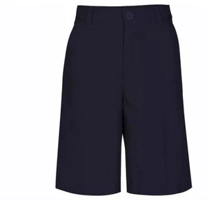 Pantalones REAL SCHOOL Niños 16 Husky Talla Frente Plano Uniforme Escolar Aprobado AZUL MARINO - Imagen 1 de 6