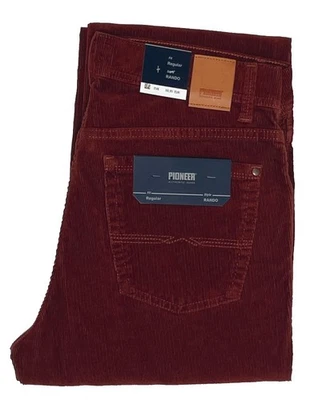 Pioneer Feincord W40 L32 Rando Cord Hose Stretch Poppy Rot 1680 3224.3100 1.Wahl - Bild 1 von 4