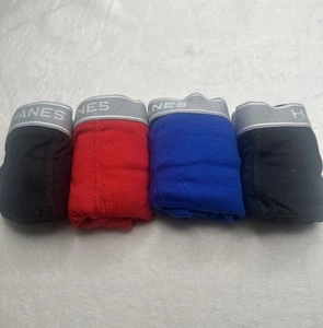 HANES 4 Pack Men's TagLess Waistband Boxer Brief Soft Breathable Size M 32-34” - Picture 1 of 11