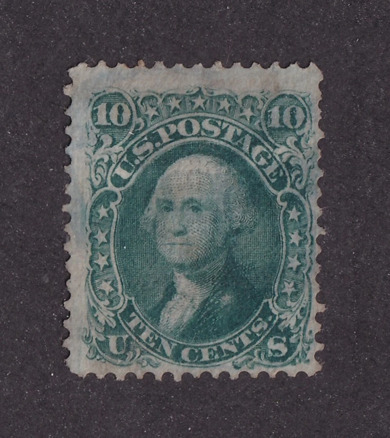 SELLOS DE MATT SCOTT #96 USADOS VERDE 10 CENTAVOS GEORGE WASHINGTON, PARRILLA F, CV $250 Foto 1 de 3