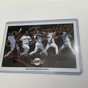 Vintage Kent Snow Orel Barry Bonds San Francisco Giants Promo Poster Karte 4x6 - Bild 1 von 5