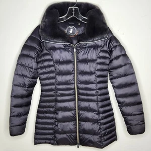 Save The Duck Womens Small Caroline Faux Fur Long Puffer Jacket Synthetic Down - Picture 1 of 14