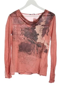 BIBA Manga larga Mujeres Camisa Talla EU 36 salmón-marrón-negro look casual - Imagen 1 de 5