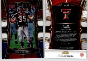 Zach Thomas 2023 Select Draft Tri-Color Prizm #68 /199 Texas Tech Dolphins HOF - Picture 1 of 1