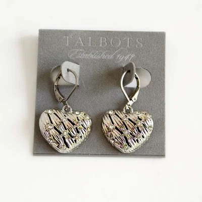 Nuevos pendientes colgantes Talbots corazón cristal regalo moda mujeres fiesta vacaciones joyería Foto 1 de 4