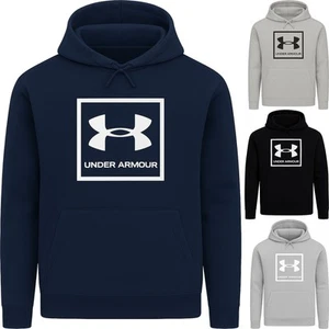 Mens Under Armour Rival Fleece Hooded Sweatshirt Hoodie Pullover Gym Jumper - Picture 1 of 5