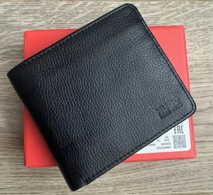 New Hugo Boss Black Leather Bifold Wallet Creditcardholder Christmas gift - Picture 1 of 11