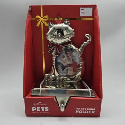 Medias de Navidad Hallmark Mascotas Gatos Portafotos con Marco Dorado Foto 1 de 4