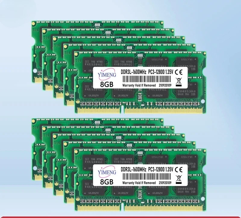 DDR3 DDR3L Laptop Memory Ram 2GB 4GB 8GB PC3 1.5V 1066 1333 1600 1866Mhz PC3L - Image 1 of 4