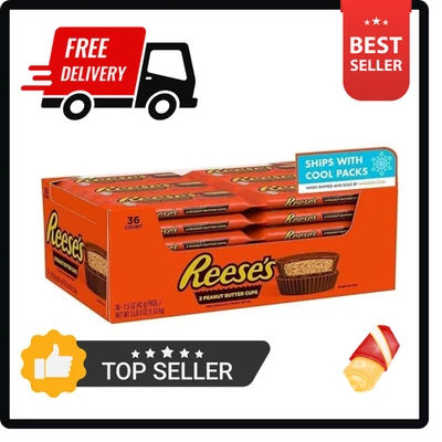 REESE'S Milk Chocolate Peanut Butter Cups Halloween Candy, 1.5 oz (36 Count) - Image 1 of 3