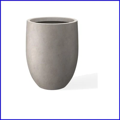 Contemporary Large 21.7" Buff Concrete Plant Pot - Perfect for Indoor and Garden - Image 1 of 4