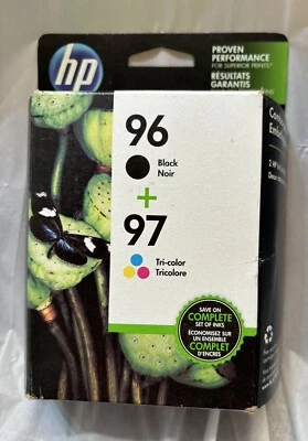 Cartuchos de tinta HP 2 96 negro 97 tricolor caducado 06/2017 junio 2017 C9353FN Foto 1 de 3